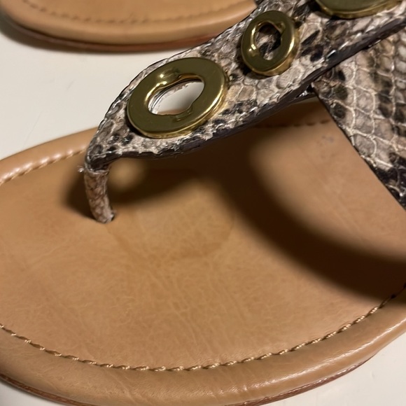 Coach printed python Vicky sandals size 7 worn once - Picture 11 of 15